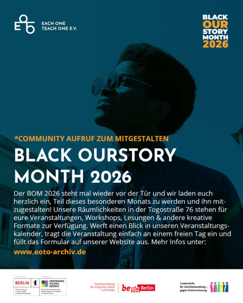 Aufruf zum Mitgestalten des Black OurStory Month 2026