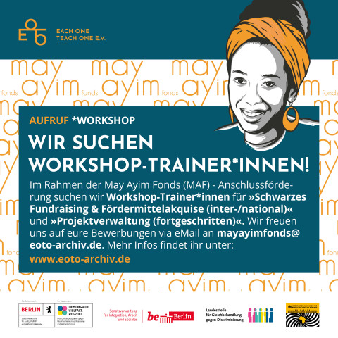 MAY AYIM FONDS - Aufruf Workshop-Trainer*innen